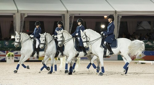 2018 COTA Lusitano quadrille performed by Discover Dressage